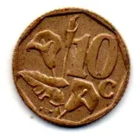 África do Sul - 1997 - 10 Cents - Foto 2