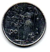 Itália - 1991 - 100 Lire