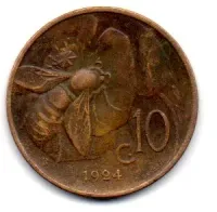 Itália - 1924 - 10 Lire