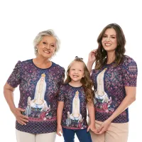 Baby Look Infantil Nossa Senhora de Fátima  - Foto 3