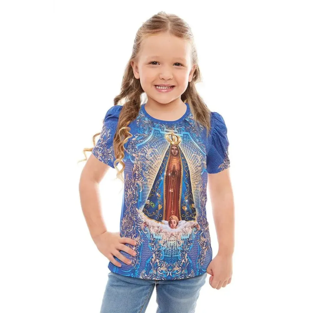 Baby Look Infantil Nossa Senhora Aparecida 