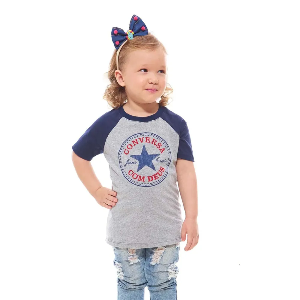 Camiseta infantil Conversa Com Deus 