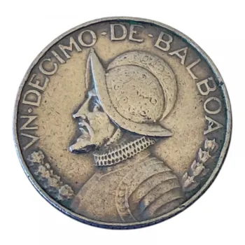 Cópia de Panamá 1/10 balboa, 1996  moeda 