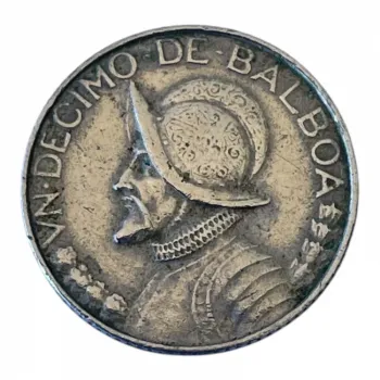  Panamá 1/10 balboa, 1996  moeda 