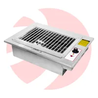 Churrasqueira Cooktop Gourmet Elétrica 220V Grelha Uruguaia - Foto 7