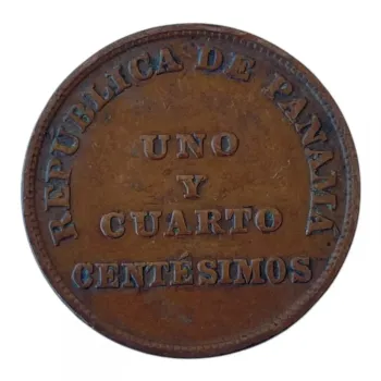 Panamá 1¼ centésimo, 1940 moeda
