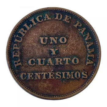  Panamá 1¼ centésimo, 1940 moeda