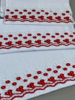  KIT LUXO 3 PÇS FRALDA QUADRIC.PREMIUM C/Picueta -vermelhocrl11 - Foto 2