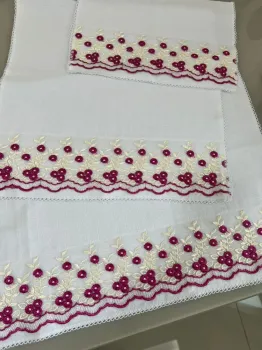   KIT LUXO 3 PÇS FRALDA QUADRIC.PREMIUM C/Picueta -uvacrl11