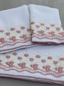   KIT LUXO 3 PÇS FRALDA QUADRIC.PREMIUM C/Picueta -rosecrl11 - Foto 2