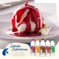 Cobertura Concentrado de Sorvete e Sobremesas Selecta 1,3kg - Kiwi - Foto 3