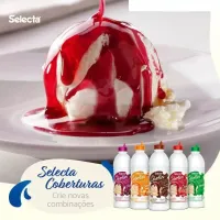 Cobertura Concentrado de Sorvete e Sobremesas Selecta 1,3kg - Uva - Foto 3