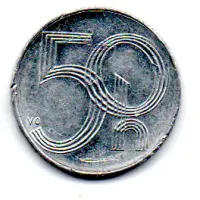 República Tcheca - 1994 - 50 Haleru - Foto 2