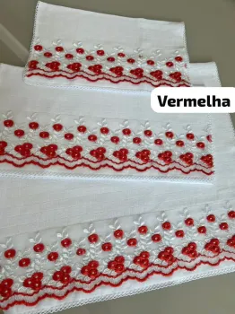  KIT LUXO 3 PÇS FRALDA QUADRIC.PREMIUM C/Picueta -vermelhocrl11