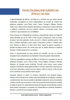 686 - História - Descolonização da África e da Ásia - Fim do Colonialismo Europeu na África e na Ásia - 9º ano - PDF com 37 páginas - Foto 2