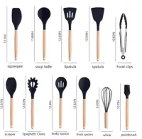 Kit Completo Jogo Utensílios de Cozinha Luxo 19 Peças Com Tábua em Silicone Espátula Faca Tesoura - Foto 5