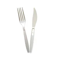 KIT Garfo E Faca Embalado Lelu Pack C/50 - Foto 3