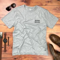 Camiseta Masculina Cinza Jesus Saves