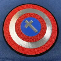 T-Shirt Infantil Azul Escudo Cruz - Foto 2