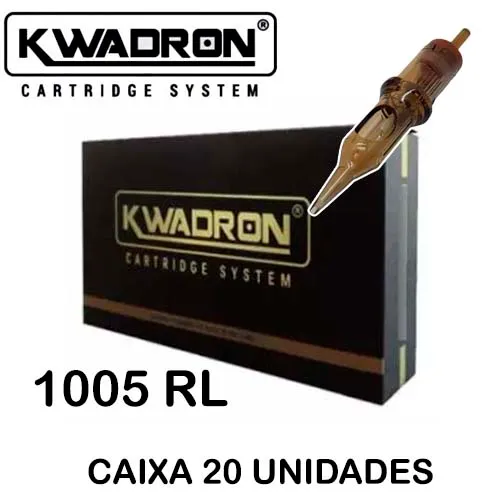 Cartucho KWADRON 1005RLLT TRAÇO 0.30mm - CAIXA 20 UNIDADES