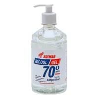 Álcool Gel 70% 500ml Válvula Pump