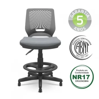 Cadeira Caixa Beezi Base Fixa com Apoia Pés Evolution