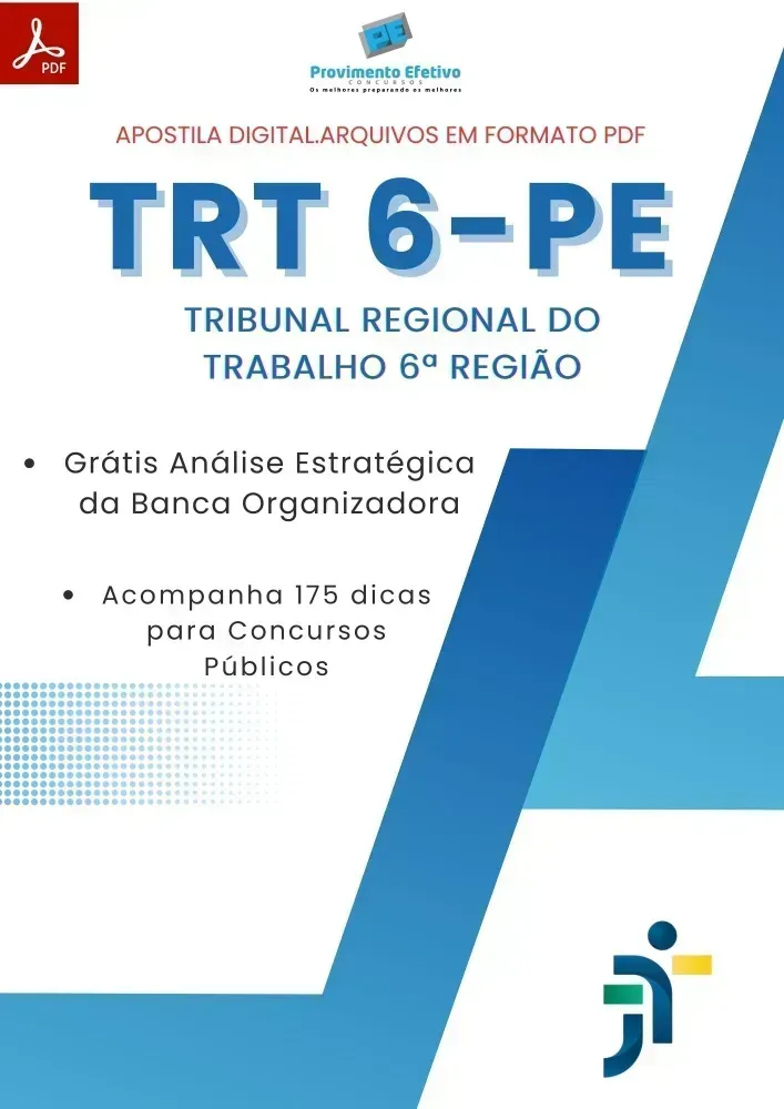 Apostila TRT PE 6 Região 2024 Área Administrativa Técnico Judiciário