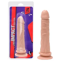 Prótese Ejaculador Silicone 19 X 3,8Cm Pau Brasil (Grátis gel Slip Hot)