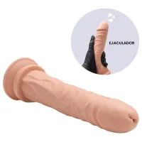 Prótese Ejaculador Silicone 19 X 3,8Cm Pau Brasil (Grátis gel Slip Hot) - Foto 4