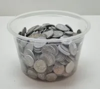 1Kg de SUCATA de Moedas Gastas Antigas Nacionais de Alumínio - Foto 2