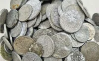 1Kg de SUCATA de Moedas Gastas Antigas Nacionais de Alumínio
