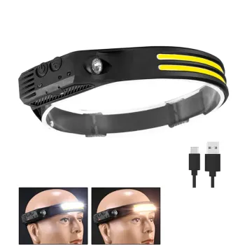 LANTERNA LED DE CABEÇA COM SENSOR B-MAX – 2 LEDS FRIO|QUENTE - BM-813 - Foto 2