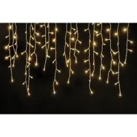 Cascata Fixa com 400 LEDs Fio Branco 10 Metros Branco Quente Natal - Foto 2