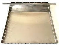 BID1212/1600 - kit2 Cortador de Barrinhas Bandeja Dentada + Lâmina  p/ tapioca, chocolate, brownie, barrinhas de cereais...    - Foto 2