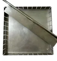 Cortador de Barrinhas Bandeja Dentada  + lâmina  -  Cortar 100 Barrinhas 3x3x3 cm (30x30x3 cm) - Tapioca, chocolate, brownie, bolos, barrinhas de cereais...