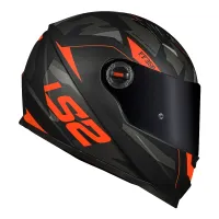 CAPACETE LS2 FF358 TANK CAM/MATTE BLK / ORANG - Foto 4