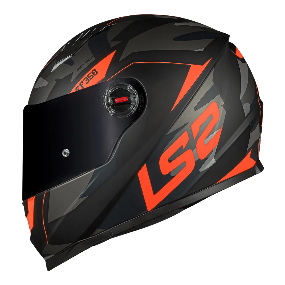 CAPACETE LS2 FF358 TANK CAM/MATTE BLK / ORANG Imagem
