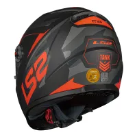 CAPACETE LS2 FF358 TANK CAM/MATTE BLK / ORANG - Foto 6