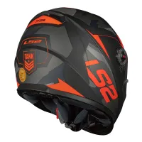 CAPACETE LS2 FF358 TANK CAM/MATTE BLK / ORANG - Foto 7