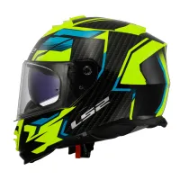 CAPACETE LS2 FF800 STORM TRACKER - Preto/Amarelo Fluor C/viseira interna - Foto 3