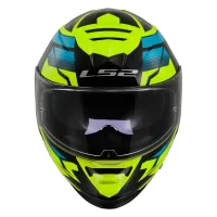 CAPACETE LS2 FF800 STORM TRACKER - Preto/Amarelo Fluor C/viseira interna - Foto 4