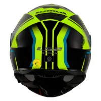 CAPACETE LS2 FF800 STORM TRACKER - Preto/Amarelo Fluor C/viseira interna - Foto 5