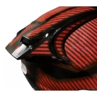 CAPACETE FW3 GTR Racing Carbon Fiber Vermelho c/ Viseira interna - Foto 7
