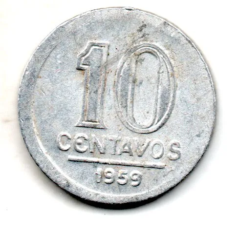 1959 - 10 Centavos - Moeda Brasil