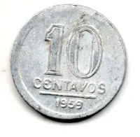 1959 - 10 Centavos - Moeda Brasil
