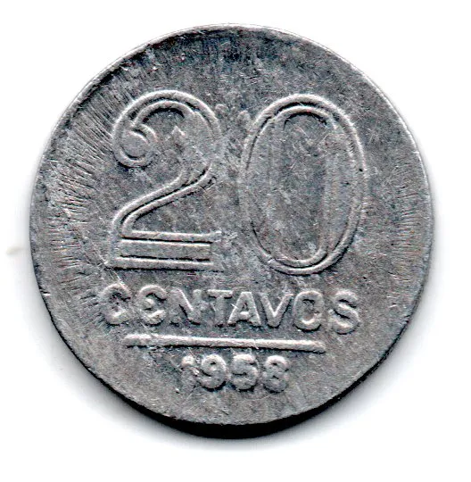 1958 - 20 Centavos - Moeda Brasil