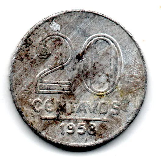 1958 - 20 Centavos - Moeda Brasil