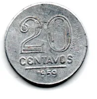 1959 - 20 Centavos - Moeda Brasil
