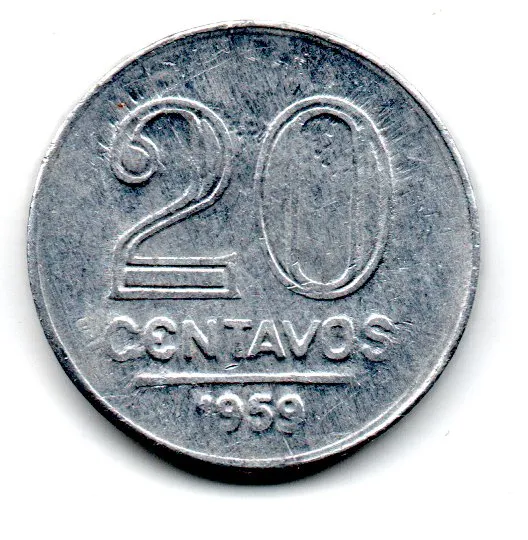 1959 - 20 Centavos - Moeda Brasil