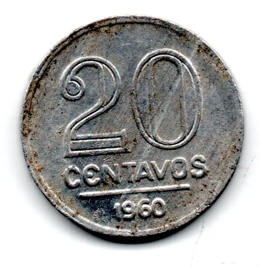 1960 - 20 Centavos - Moeda Brasil